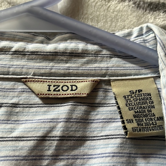 EUC striped Izod dress shirt fitted - Picture 2 of 6